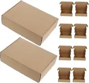 YOSADIER Medium Paper Storage Boxes 10pcs Shipping Mailing Boxes for Business Shipping