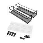 Hanging Spice Pantry Organization Storage Shelf Spice Rack Wall Mounted Carbon