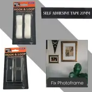 Stix'n Fix Self Adhesive Hook & Loop Tape Sticky Backed Fastener Strong 20mm