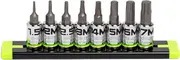 Grip Edge 8-PC 1/4'' Dr Short Metric RPT Hex Driver Set