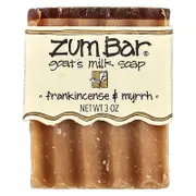 ZUM, Zum Bar®, Goat's Milk Soap, Frankincense & Myrrh, 3 oz
