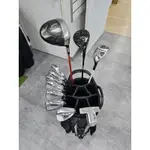 二手美品CALLAWAY 1木+5木+U3小雞腿+TAYLORMADE 5-P鐵桿組+挖起桿+推桿+球袋 SET