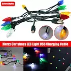 Merry Christmas light LED USB cable DCI Charger cord for iPhone 13/12/11/X/XS