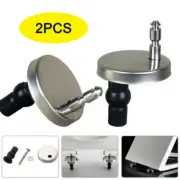 Heavy Duty Pair of Toilet Seat Hinges Quick Fitting Top Close Soft Release