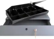 Sparco Products SPR15504 Cash Drawer w Removable Tray Under Counter Mount NEW