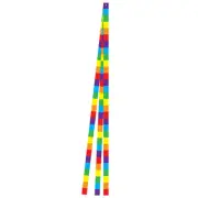 3 Rainbow Stripe 15' Tails Windsock