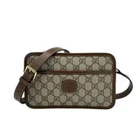 在飛比找森森購物網優惠-二手品 Gucci Retro GG Supreme帆布斜背