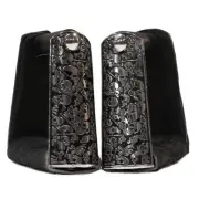 Charro Leather Stirrups Estribos Charros Stainless Steel
