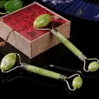 1pc face body spa massage roller facial massager jade stone anti-aging ZB-lu