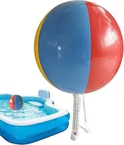 Floating Pool Temperature Gauge, Easy Read Thermometer, Ice Bath & Hot Tub Floating Meter, Accurate Display, Adjustable String for Secure, Sturdy, Ideal for Pools and Spas
