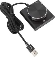 USB Volume Control Knob for PC, Mute or Pause Key, for Wins 7 8 10 11 Vista, OS X, Android, 360° Rotatable, Plug and Play for Speaker Laptop Tablet Phone