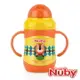 Nuby 不銹鋼真空學習杯(粗吸管)220ml-獅【悅兒園婦幼生活館】