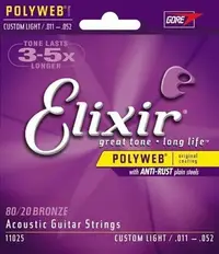 在飛比找Yahoo!奇摩拍賣優惠-〖好聲音樂器〗Elixir 11025 民謠吉他弦 ( Po