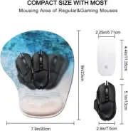 2 Pack Ergonomic Mouse Pad with Gel Wrist Rest Support Durable & Comf Mouse Pad