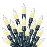 300 LED Warm White Christmas Lights Outdoor Indoor,100ft LED String Light,Gre...