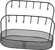 ERINGOGO Keychain Display Stand Entryway Table Organizer Desktop Jewelry Tray Sturdy Iron Key Holder Organize Entryway Space