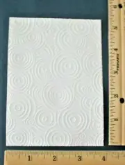 5 CIRCLES EMBOSSED CARD FRONTS paper embellishment card making
