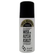 Musk Deodorante Antitranspirante by Alyssa Ashley for Unisex - 2.5 oz Deodorant Roll-On