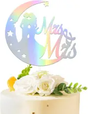 Mrs & Mrs Cake Topper Lesbian Bachelorette Party Decorations Lesbian Wedding Cak