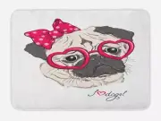 Urban Fabric Bath Mat Bathroom Home Decor Plush Non-Slip Mat 29.5" X 17.5"