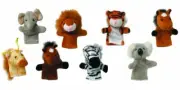 TOYS PURES - 15.125 - Finger puppets - Random - Zebra, Lion, Elphant, Giraffe, K