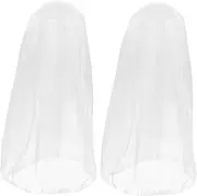 Portable Fly Protection Netting 2pcs Head Net Elastic Band for Comfortable Outdoor Activities Grey