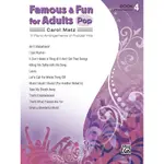 【599免運費】FAMOUS & FUN FOR ADULTS: POP, BOOK 4 ALFRED 00-32150