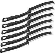 PLAFOPE 6pcs Window Groove Cleaning Brushes with Soft Bristles Grout Cleaner Tools for Kitchen Bathroom Ergonomic Design for Easy Maneuvering Scratch Cleaning