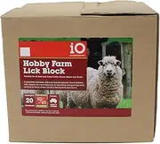 Hobby Farm Lick Block 20kg Molasses Calcium Phosphorus Cattle Horses Sheep Goats