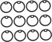 Milisten 12Pcs Silicone Dog Tag Silencers Noise Reducing Mute Circles for Pet Tags Durable Flexible Protectors for Dogs Cats Prevent Clanking Sounds When Moving