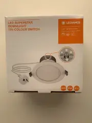 LEDVANCE Osram LED Superstar Downlight Tri-Colour Switch. 7.5W/750-850 Lumens.