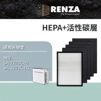 在飛比找PChome24h購物優惠-RENZA濾網 適用 尚朋堂 SA-2203CH2 可替代S