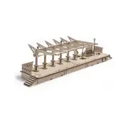 196pc UGears Railway Platform Mechanical DIY Kit Wooden 3D Puzzle/Model Gift Set