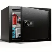Grimtron Safe Box - Combination Lock, Key Lock, Fireproof Bag. READ DESCRIPTION*