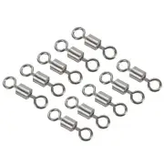 Fishing Barrel Swivels, 40Pcs 83LBS Copper Rolling Terminal Tackle, Black