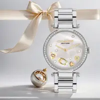 在飛比找Yahoo奇摩購物中心優惠-COACH 母親節廣告款 CARY系列流轉水晶女錶-34mm