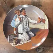 1983 Norman Rockwell Numbered Collector Plate The Painter Knowles With ORIG BOX