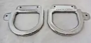 Jeremiah Watt Pair Rear Cinch Plate Dees Horse Billet Western Saddle Stainless
