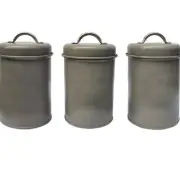 3pcs Kitchen Canister Set for Coffee or Sugar 1200ml Capacity Storage Jars