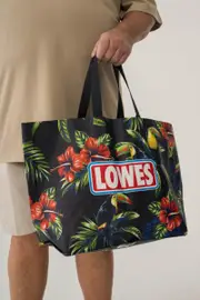 Lowes Reusable Tote Bag With Toucan Print