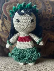 Lilo - Lilo and Stitch Inspired Disney Plush Handmade Crochet Amigurumi Hula