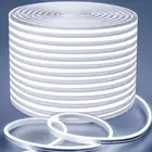 Lamomo Neon Rope Lights, 49.2ft White IP65 Waterproof LED Strip Lights, 24V 6...