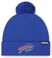 FOCO NFL Team Logo Basic Pom Beanie Hat