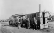 Wantage Tramway Company Steam Tram Engine No 4, C 1905 2 Train Old Photo