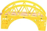 Vaguelly Children's Train Track Toys Wooden Bridge Train Track Extensions Playset for Boys