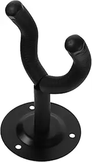 Outanaya Musical Instrument Hanger Guitar Electric Guitars Hangers for Wall Guitar Mount Hooks Ukulele Stand Holder Ukulele Violin Stand Guitar Wall Mount Bracket Iron Black