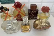 5 Vintage Perfume Bottles: Lubin, Versace, Burani, JLo, Wang