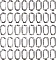GANAZONO 100Pcs Stainless Steel Fishing Split Rings Durable Connectors for Fishing Tackles for Hard Baits and Hooks Versatile Use Freshwater and Saltwater Fishing