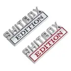 3D SHITBOX EDITION Chrome Metal Badge Car Emblems Sticker For Chevrolet|Chevy