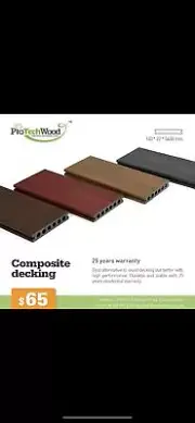 Composite Decking 3rd Gen $65 a board +